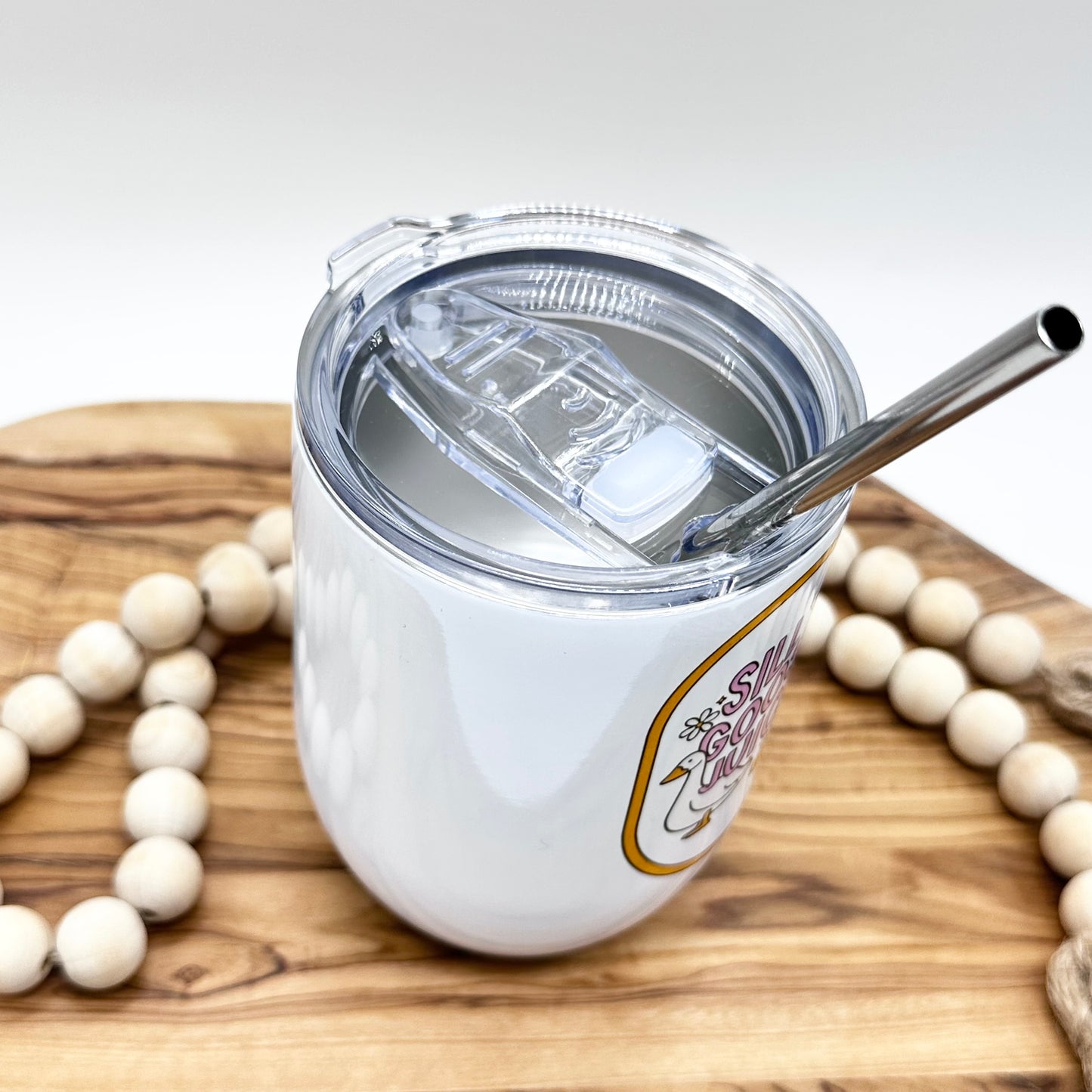 Silly Goose Juice Insulated Wine Glass