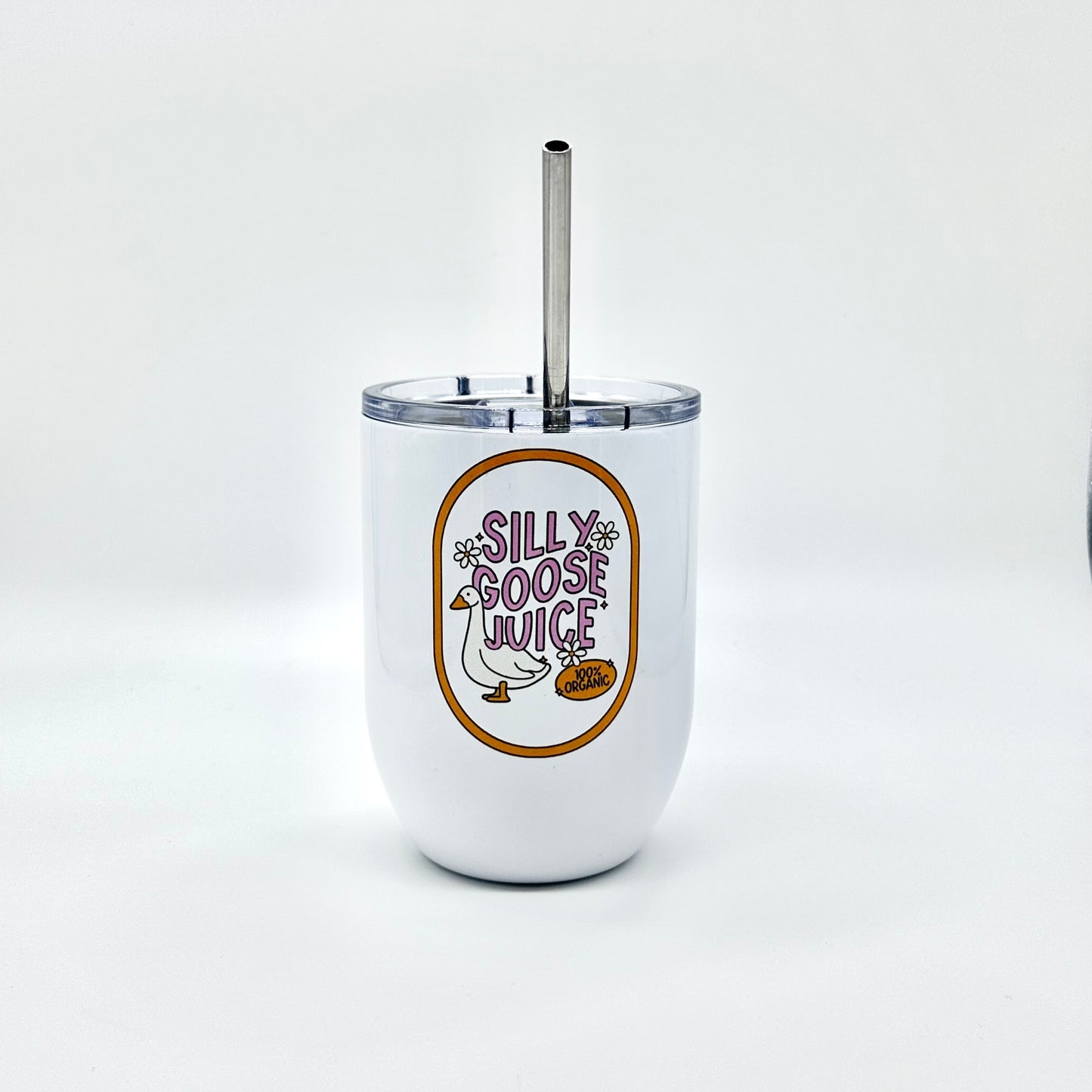 Silly Goose Juice Insulated Wine Glass