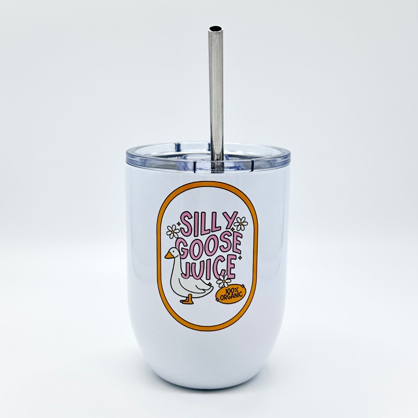 Silly Goose Juice Insulated Wine Glass