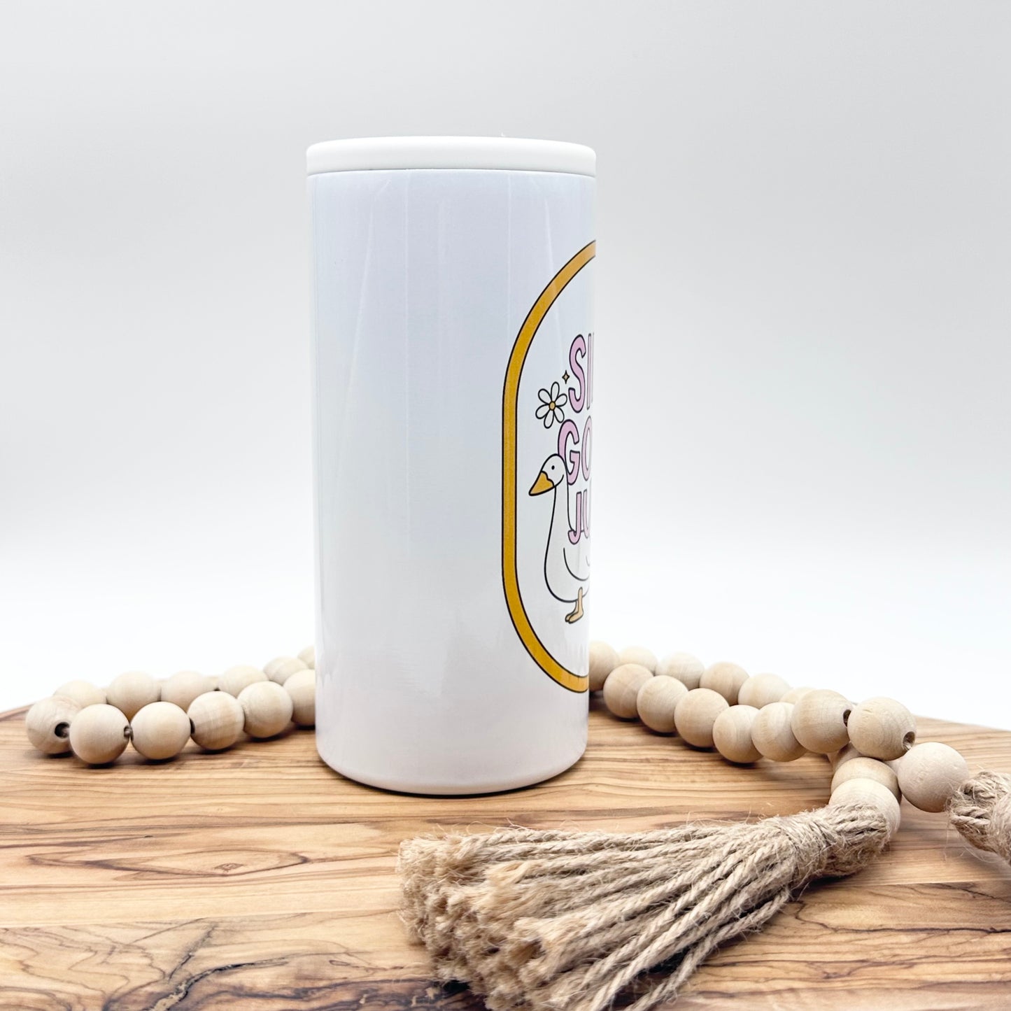 Silly Goose Juice Insulated Slim Can Cooler