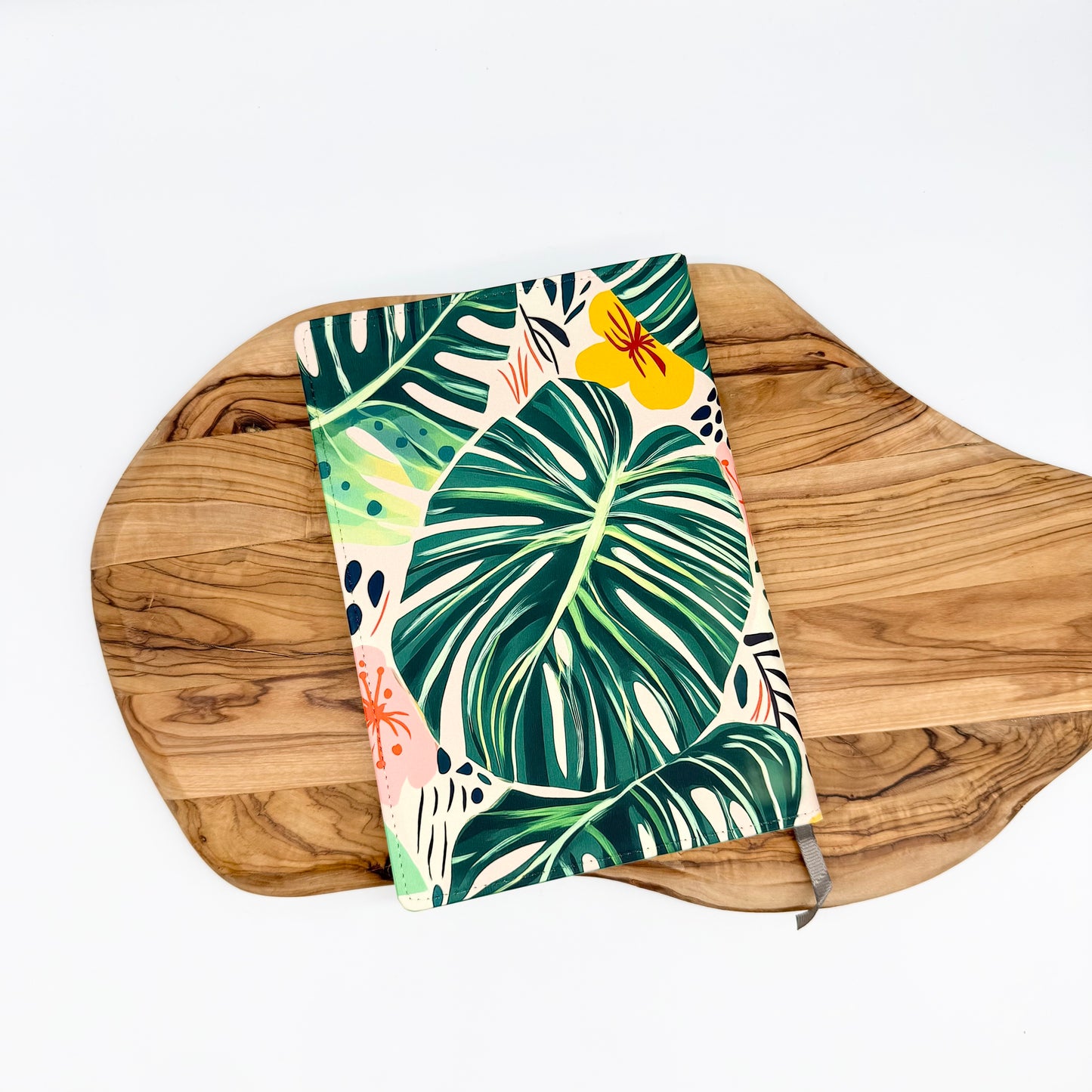 Floral Tropical A5 Journal & Beaded Pen Set – Sublimated Cover – 195 Lined Pages – Black Ink