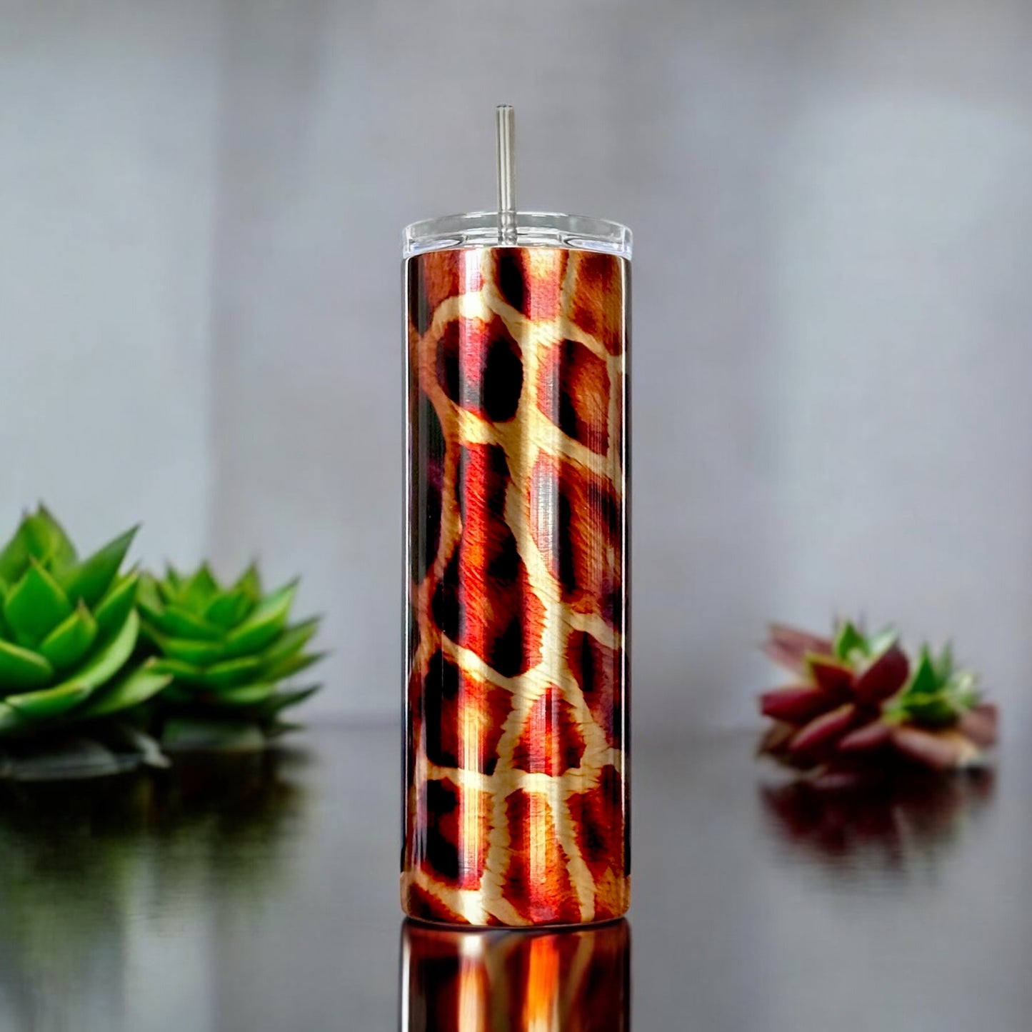 Giraffe Print Tumbler