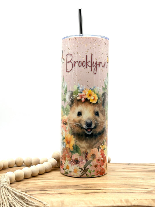 Personalized Quokka Tumbler - 20oz Insulated Stainless Steel Tumbler