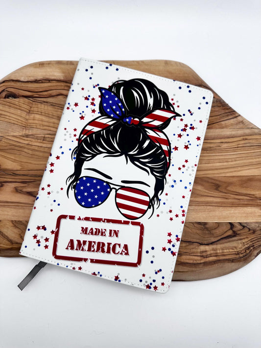 Made in America Notebook, Patriotic A5 Journal