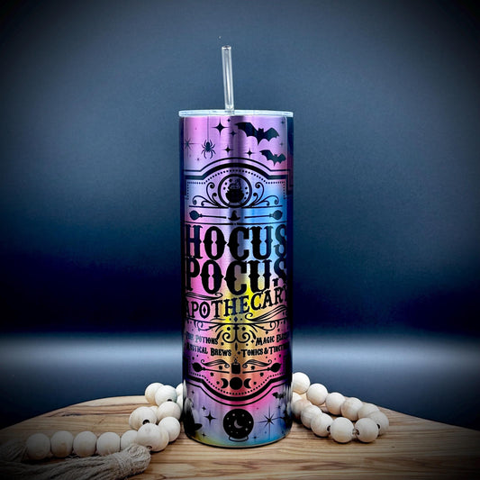 Halloween Witch Tumbler - 20oz Insulated Stainless Steel Cup with Lid and Straw