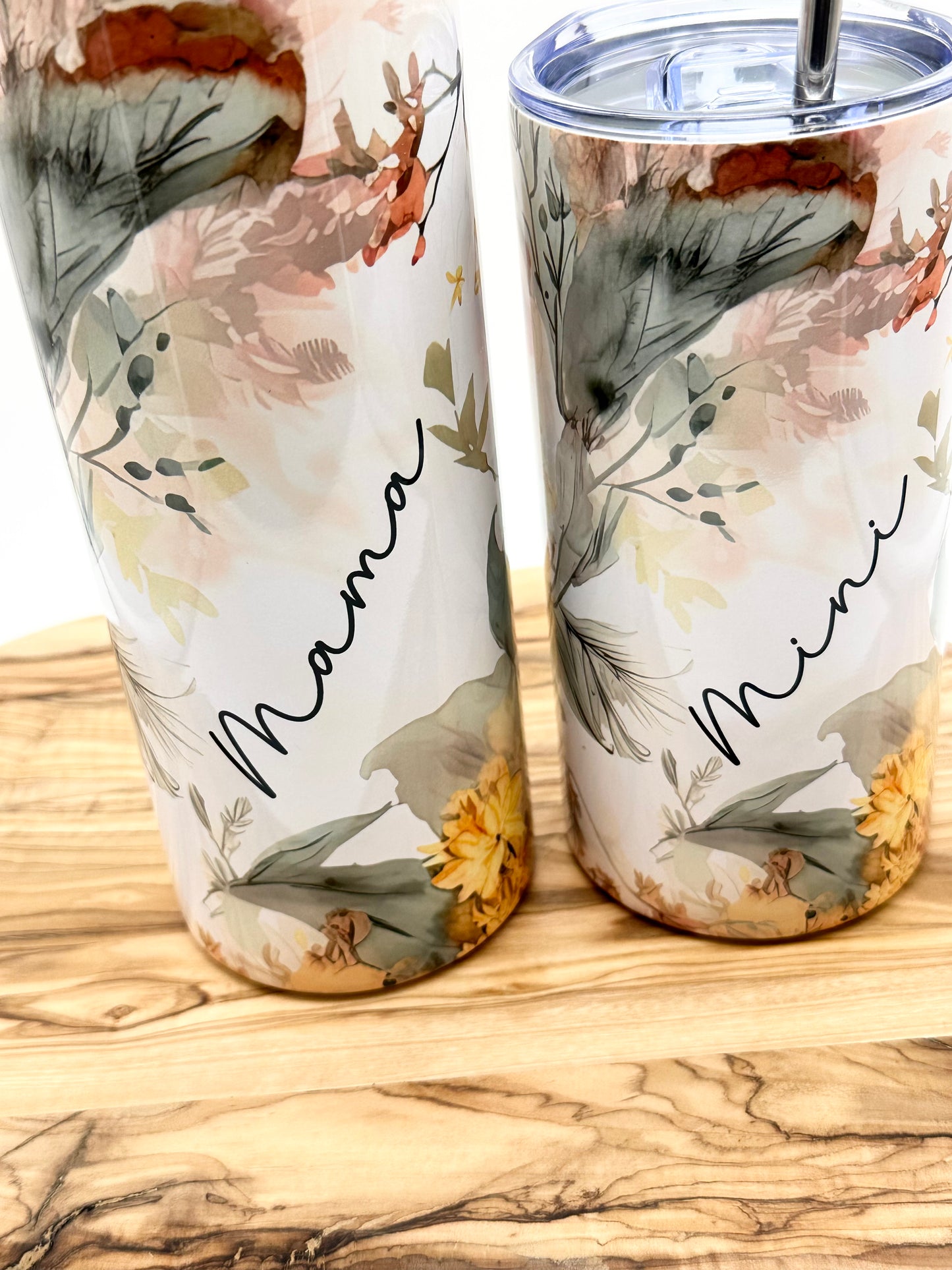 Matching Mother Daughter Tumbler Set