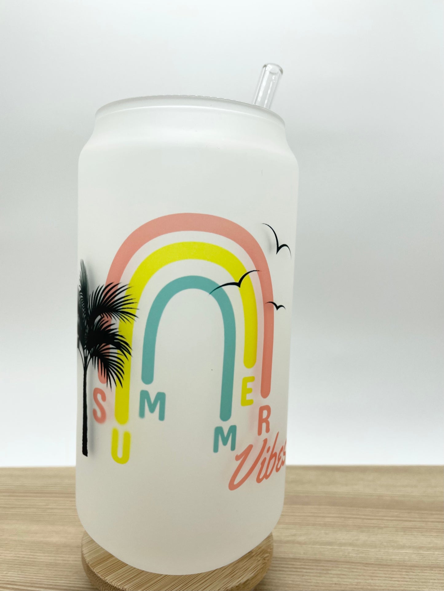 Summer Vibes Glass Cup