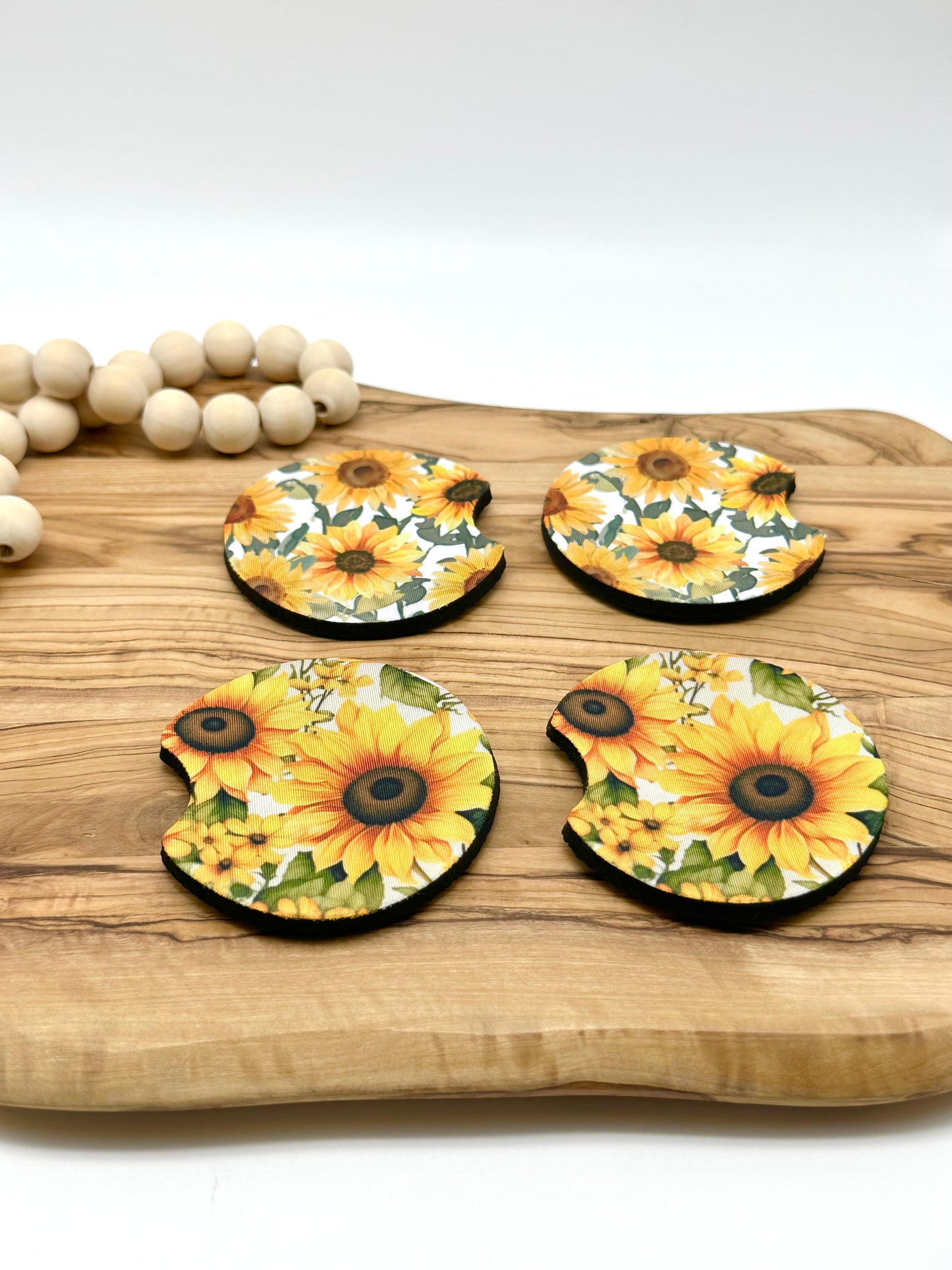 Sunflower Car Coasters