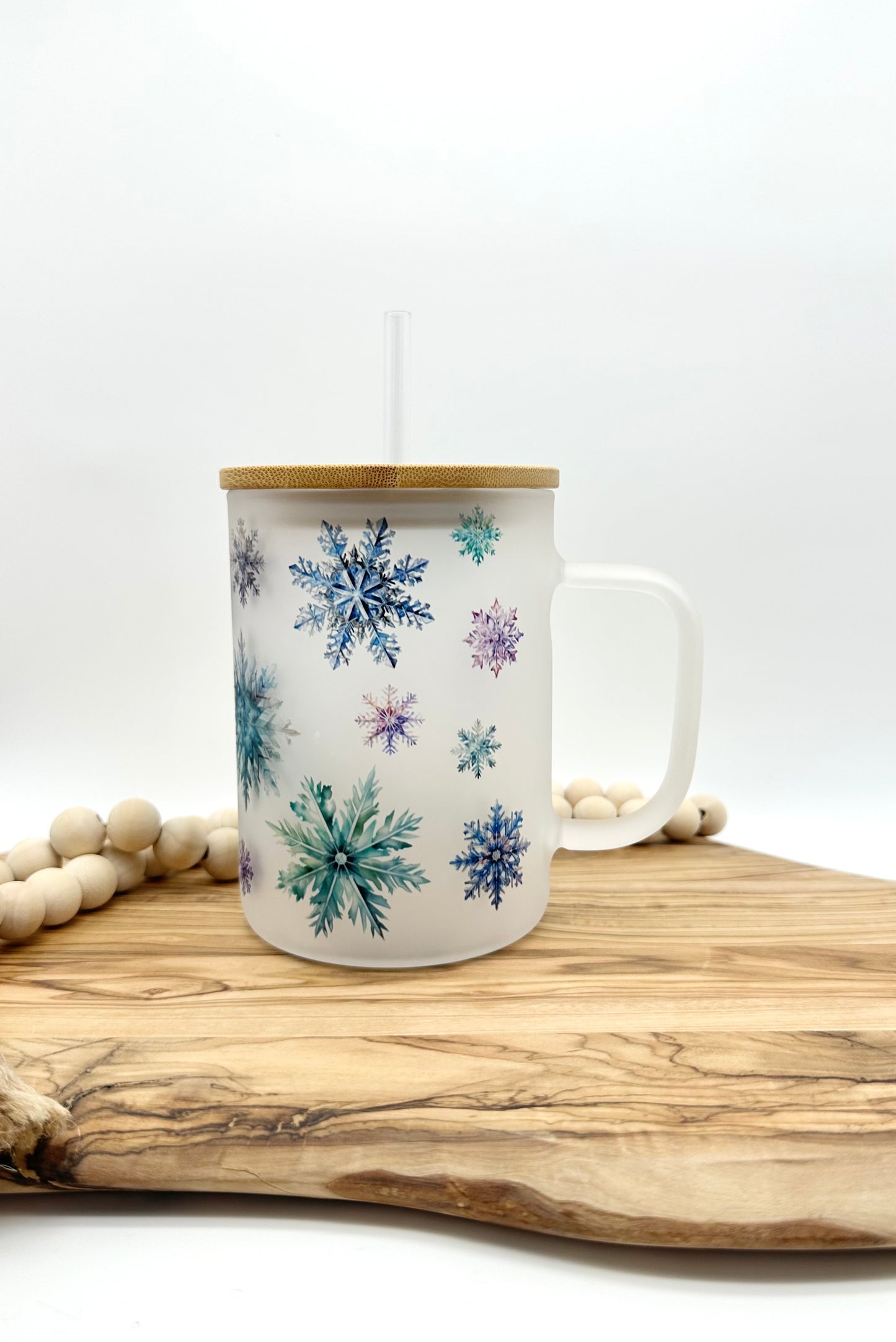 15oz Frosted Snowflake Mug