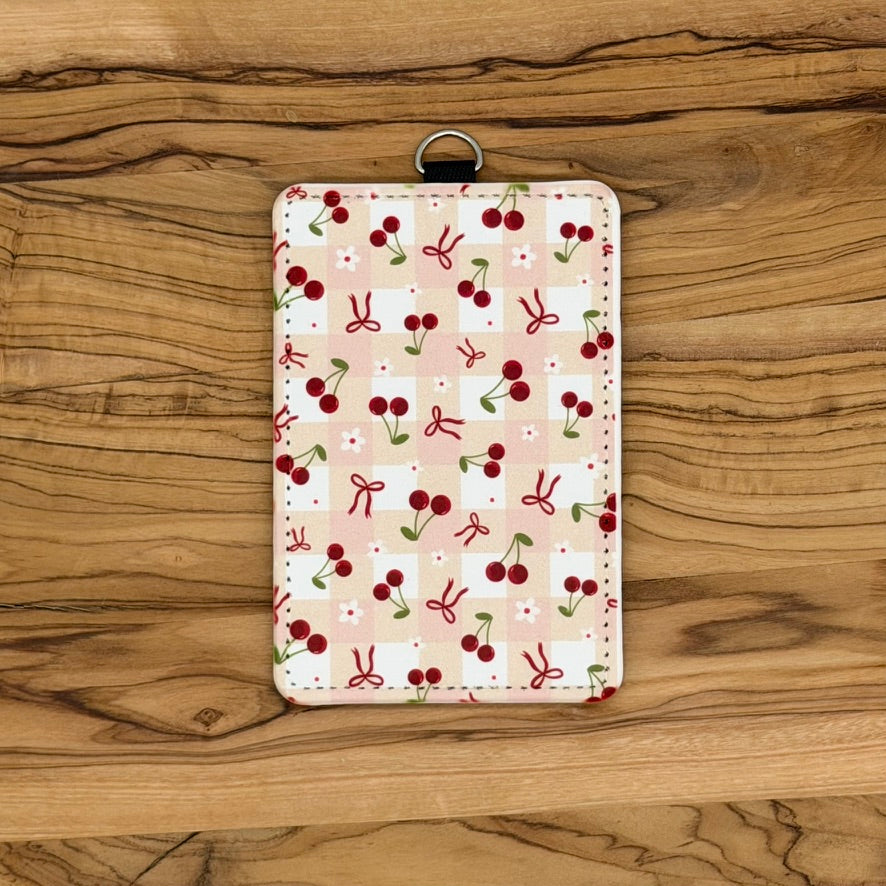 Cherries, Bows & Daisies Badge Holders