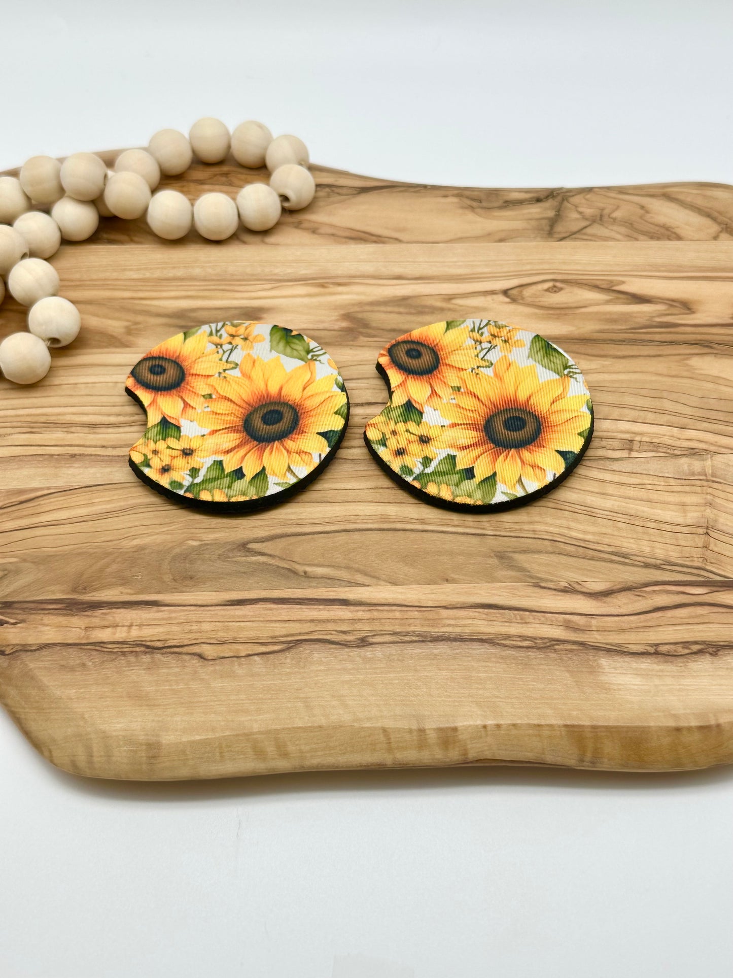 Sunflower Car Coasters