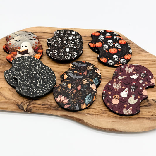 Halloween Themed Car Coasters