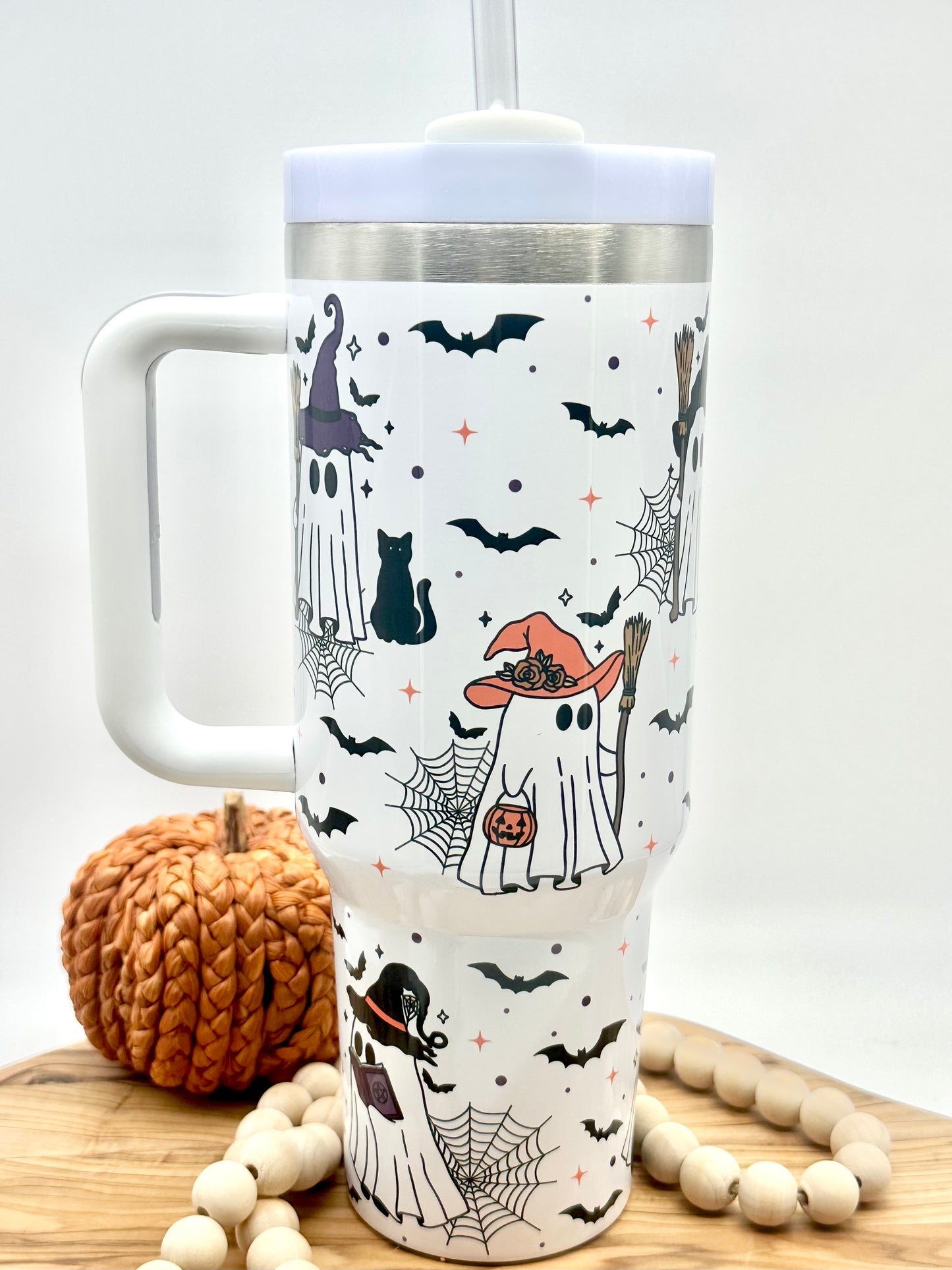 40oz Halloween Ghost Tumbler