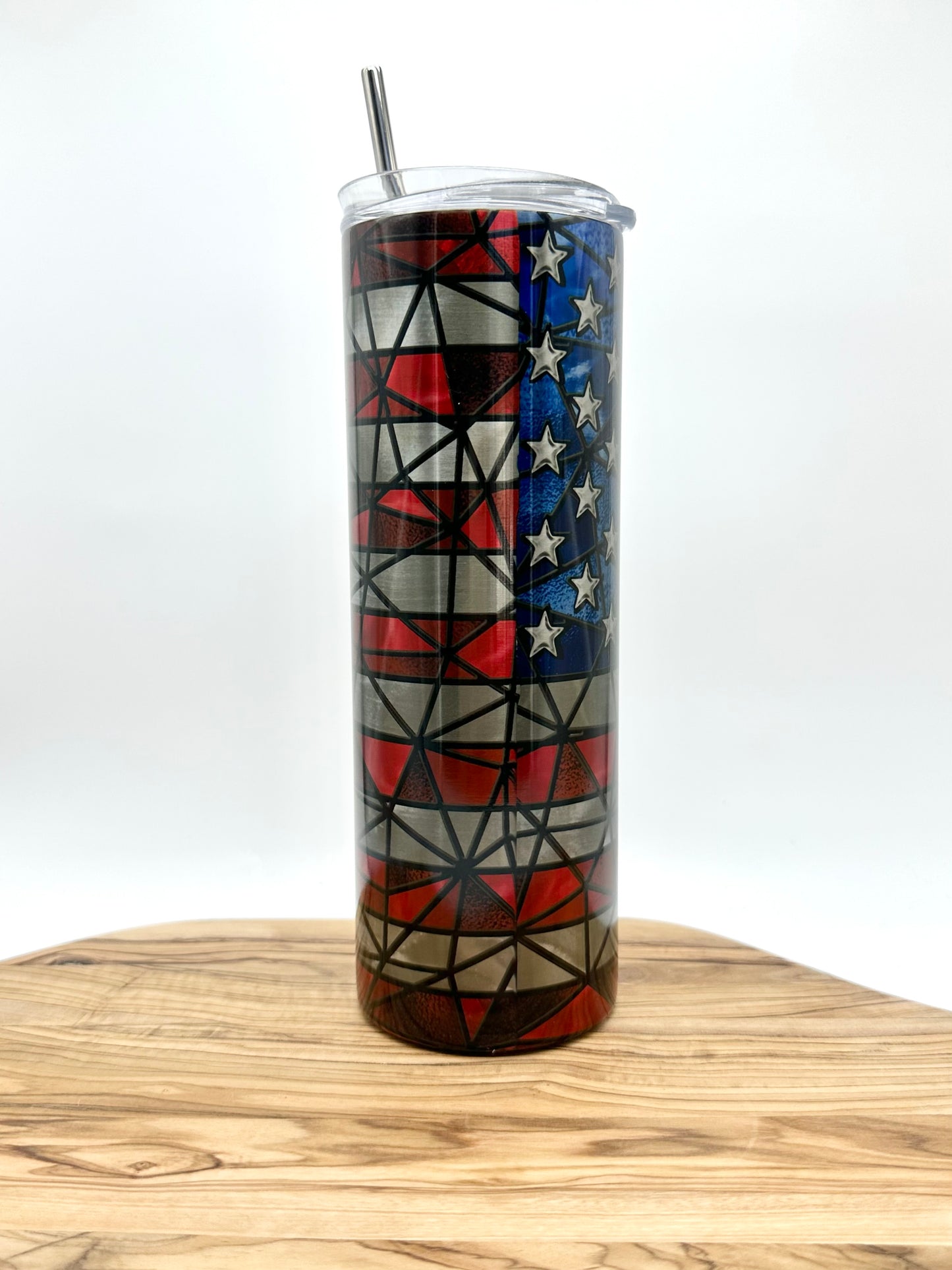 American Flag Stainless Steel Tumbler