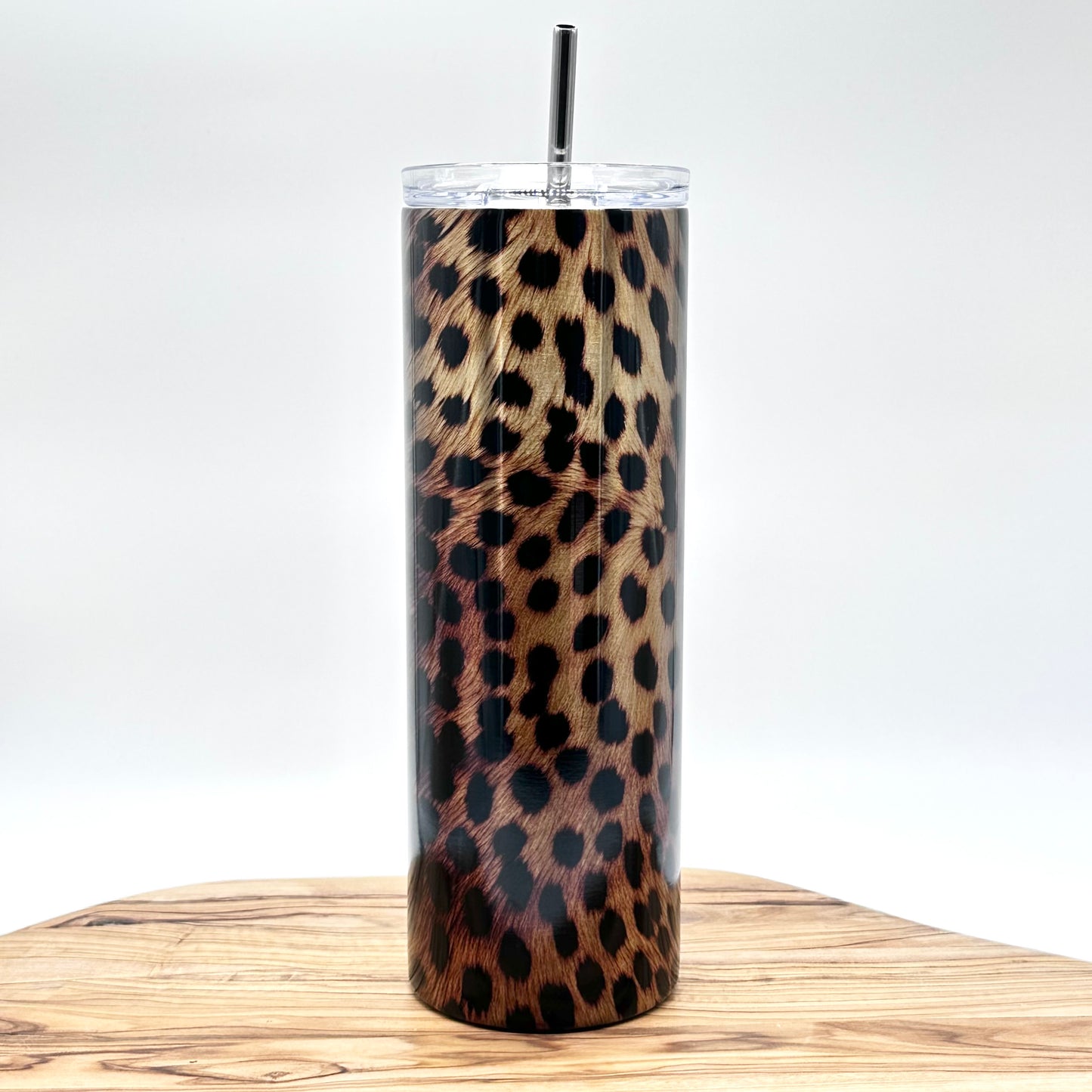 Insulated Stainless Steel Animal Print Tumbler