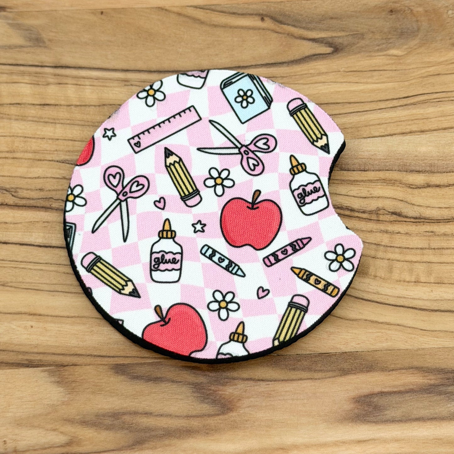 Teacher Themed Car Coasters