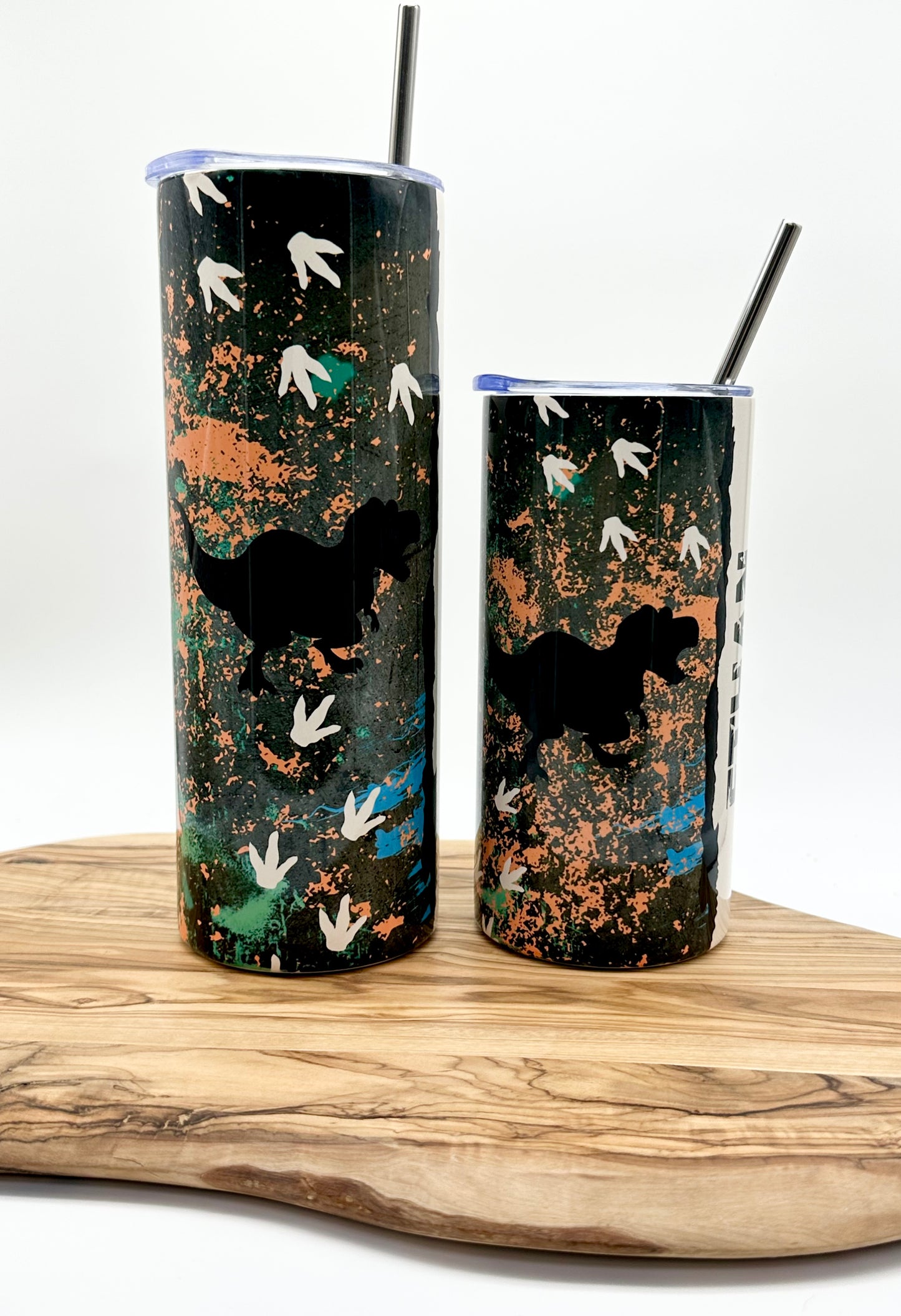 Matching Mom and Son Dinosaur Tumblers