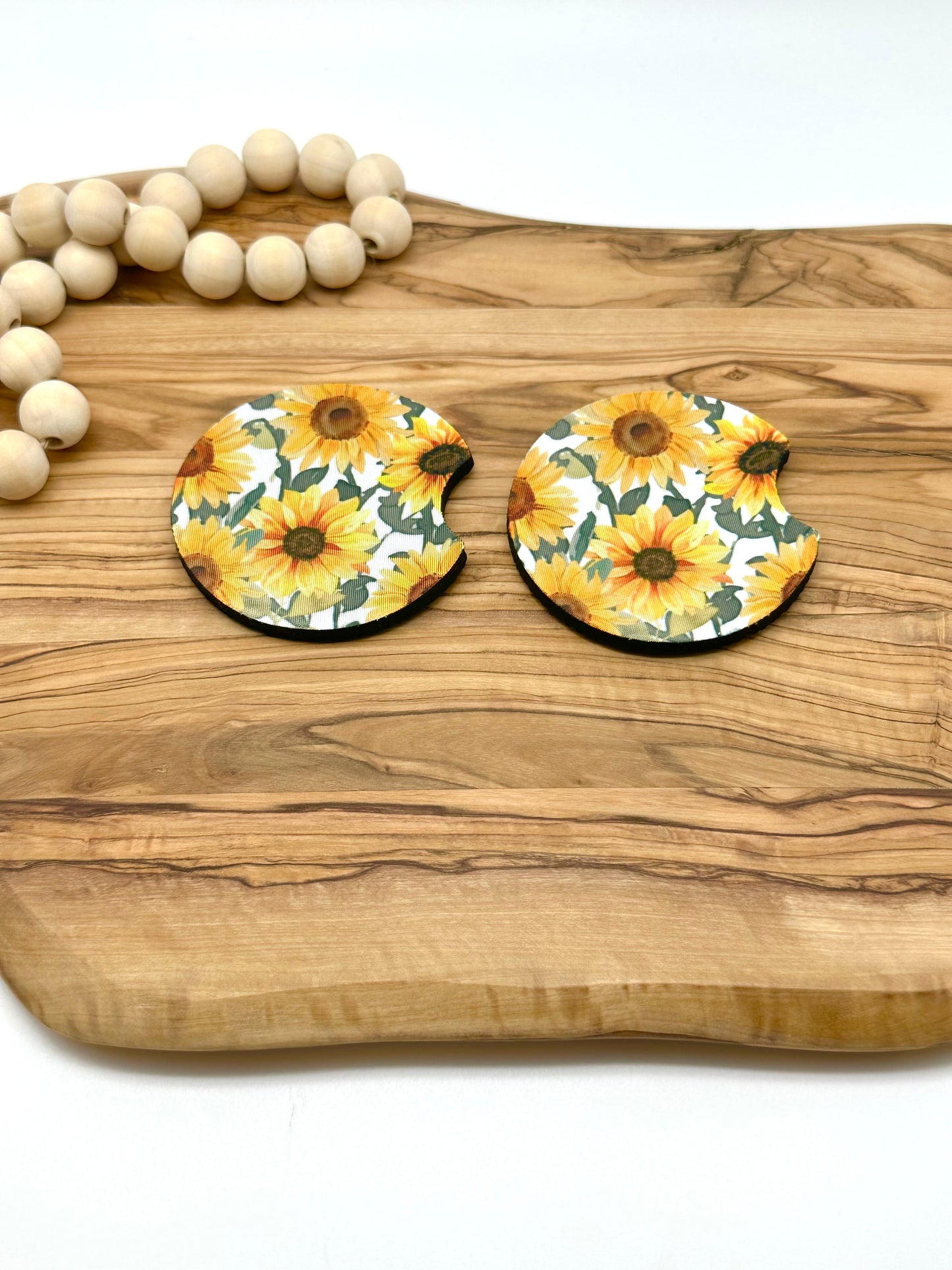 Sunflower Car Coasters