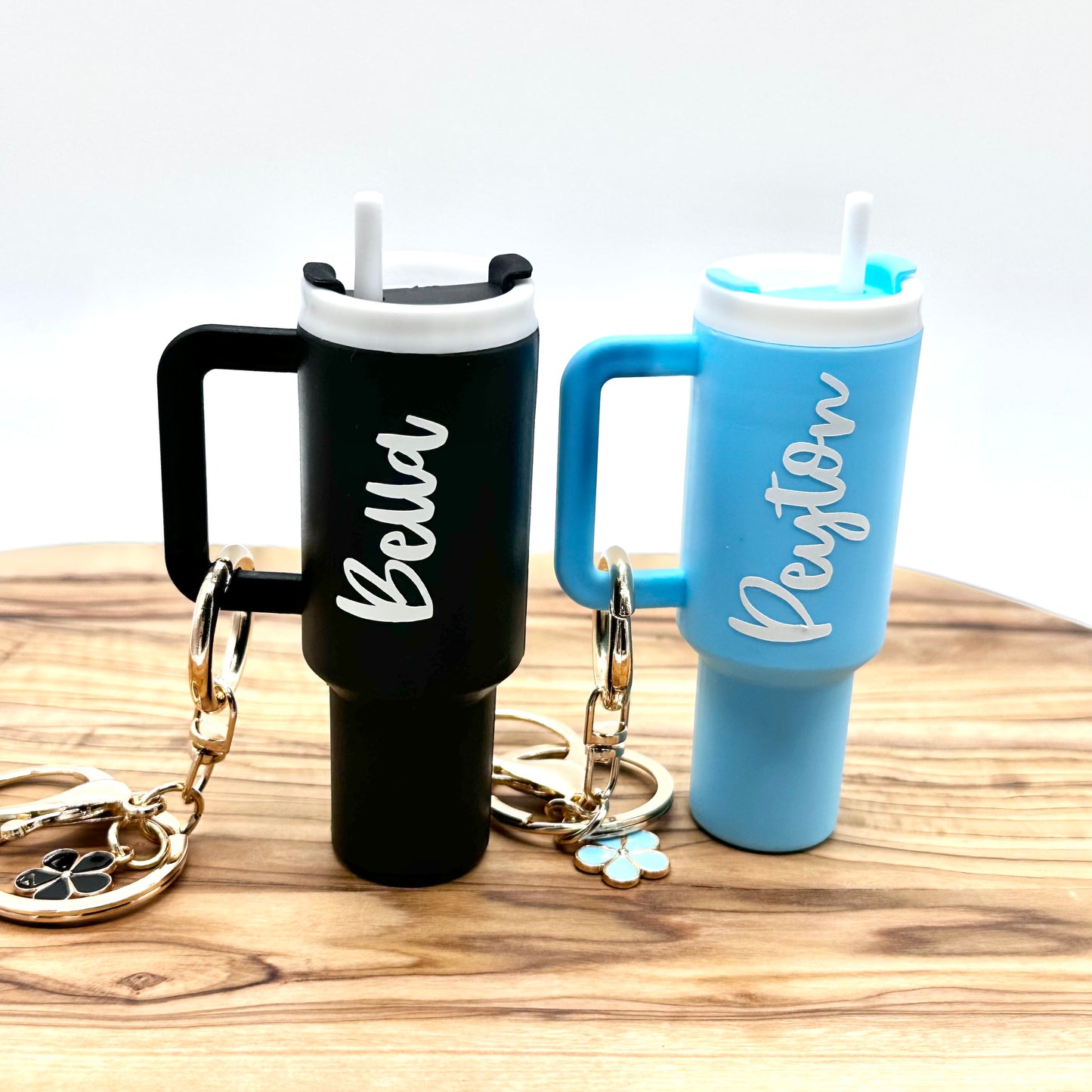 Mini Tumbler Keychain Lip Gloss Holder