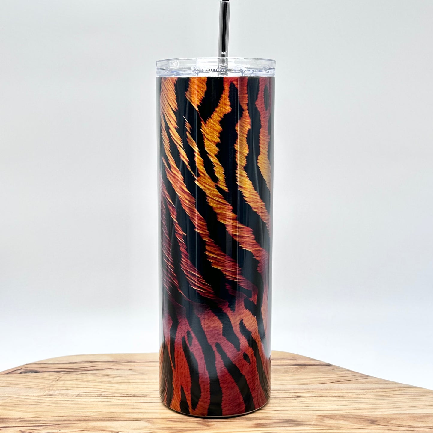 Insulated Stainless Steel Animal Print Tumbler