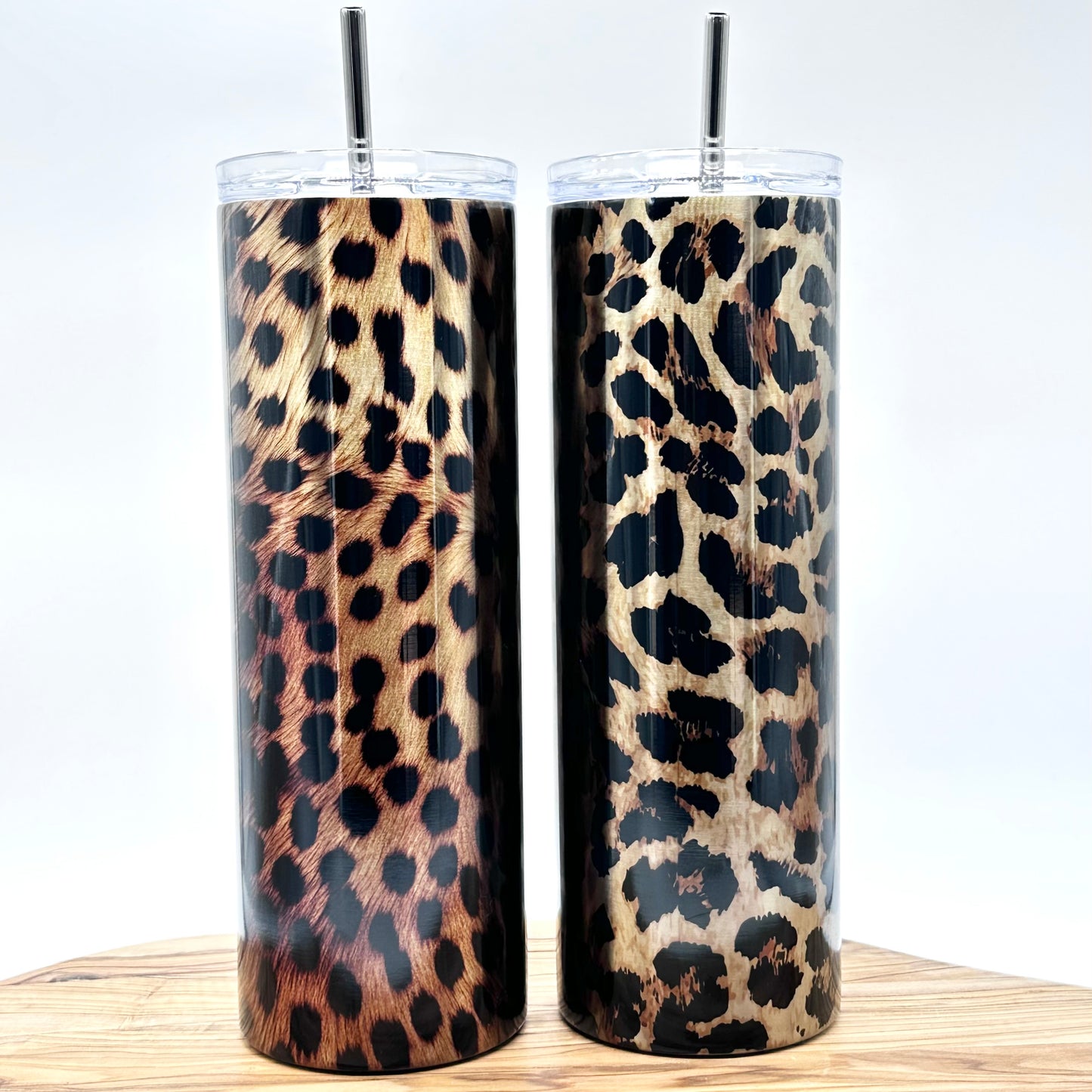 Insulated Stainless Steel Animal Print Tumbler