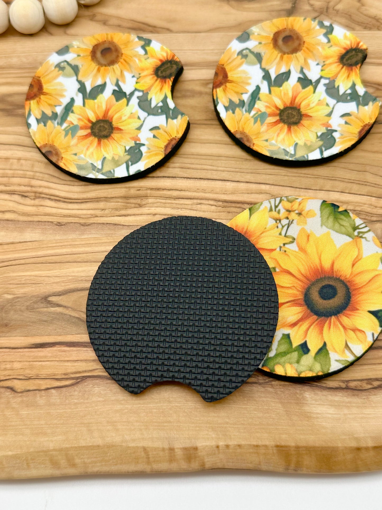 Sunflower Car Coasters