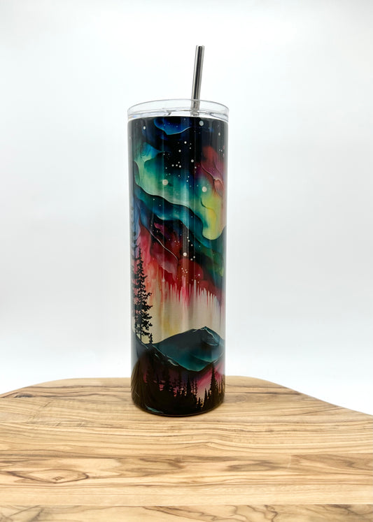 Northern Lights Stainless Steel Tumbler