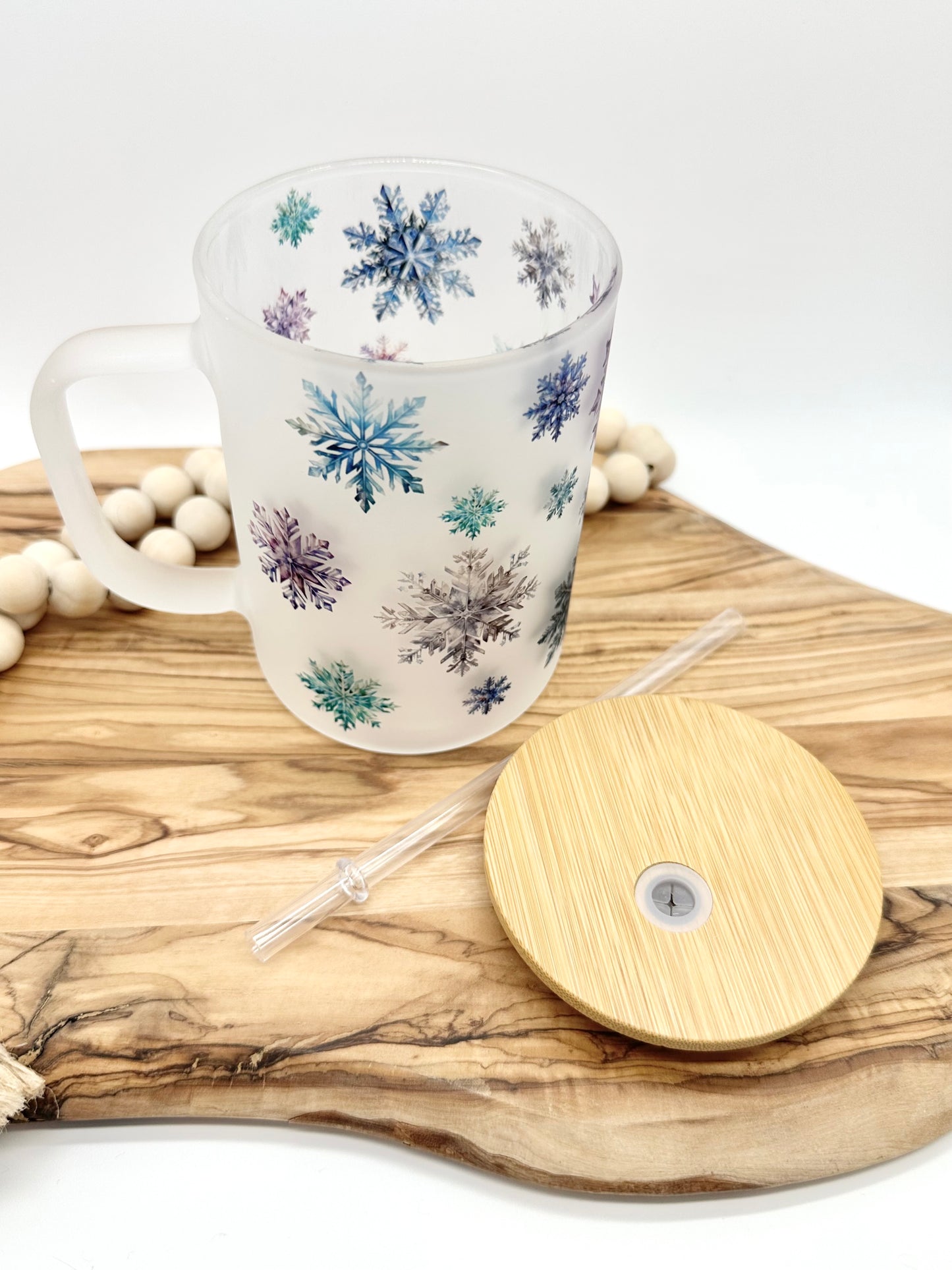 15oz Frosted Snowflake Mug