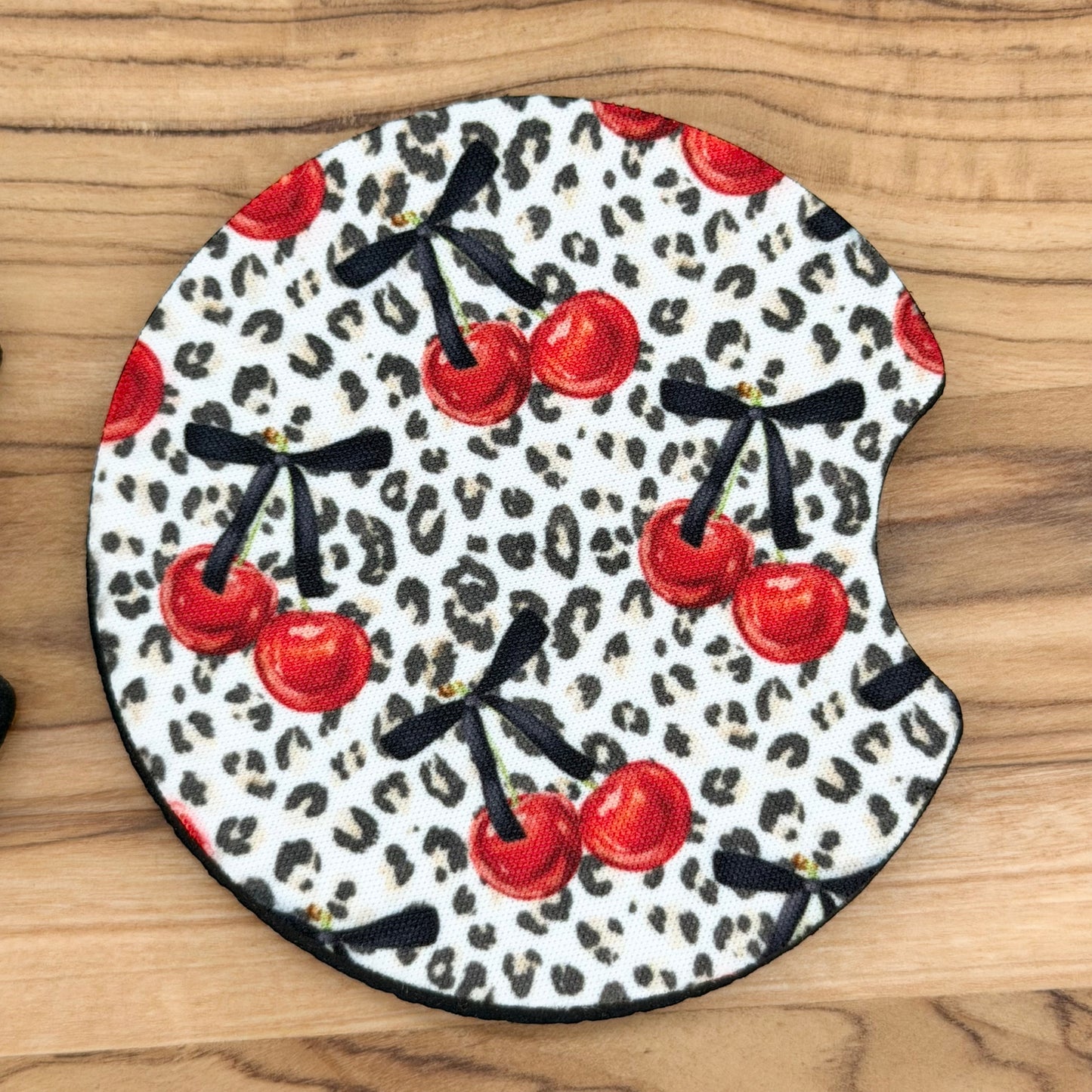 Cherry Car Coasters