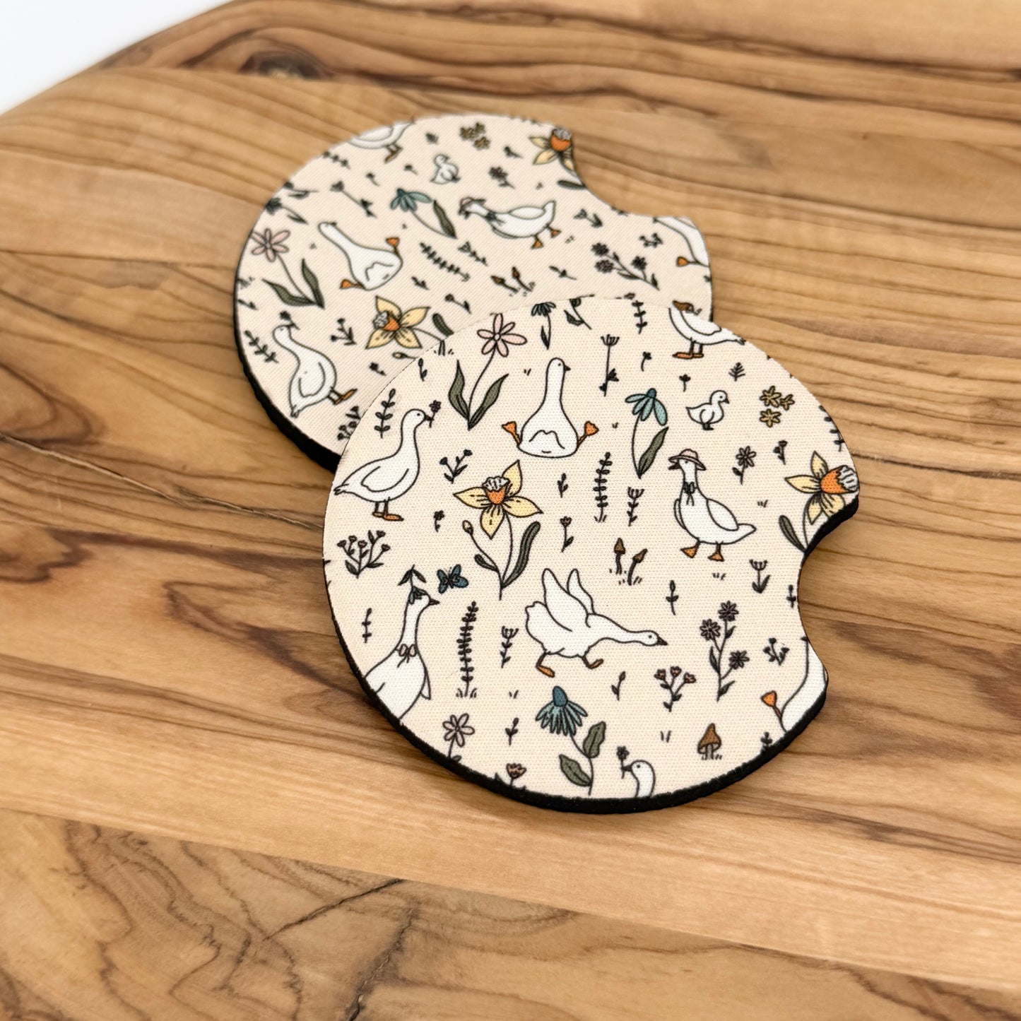 Cute Goose Car Coasters