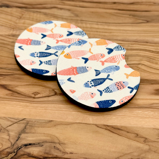 Cute Fish Car Coaster