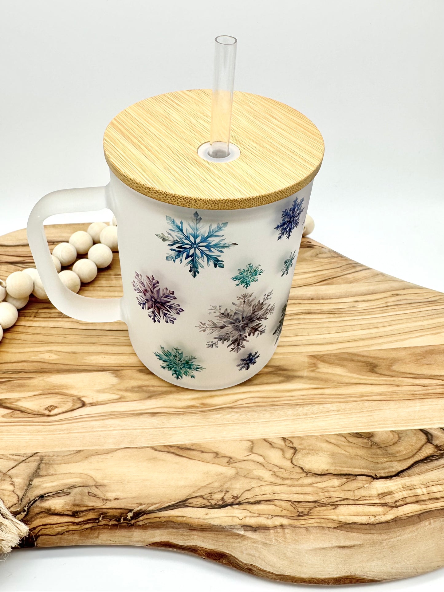 15oz Frosted Snowflake Mug