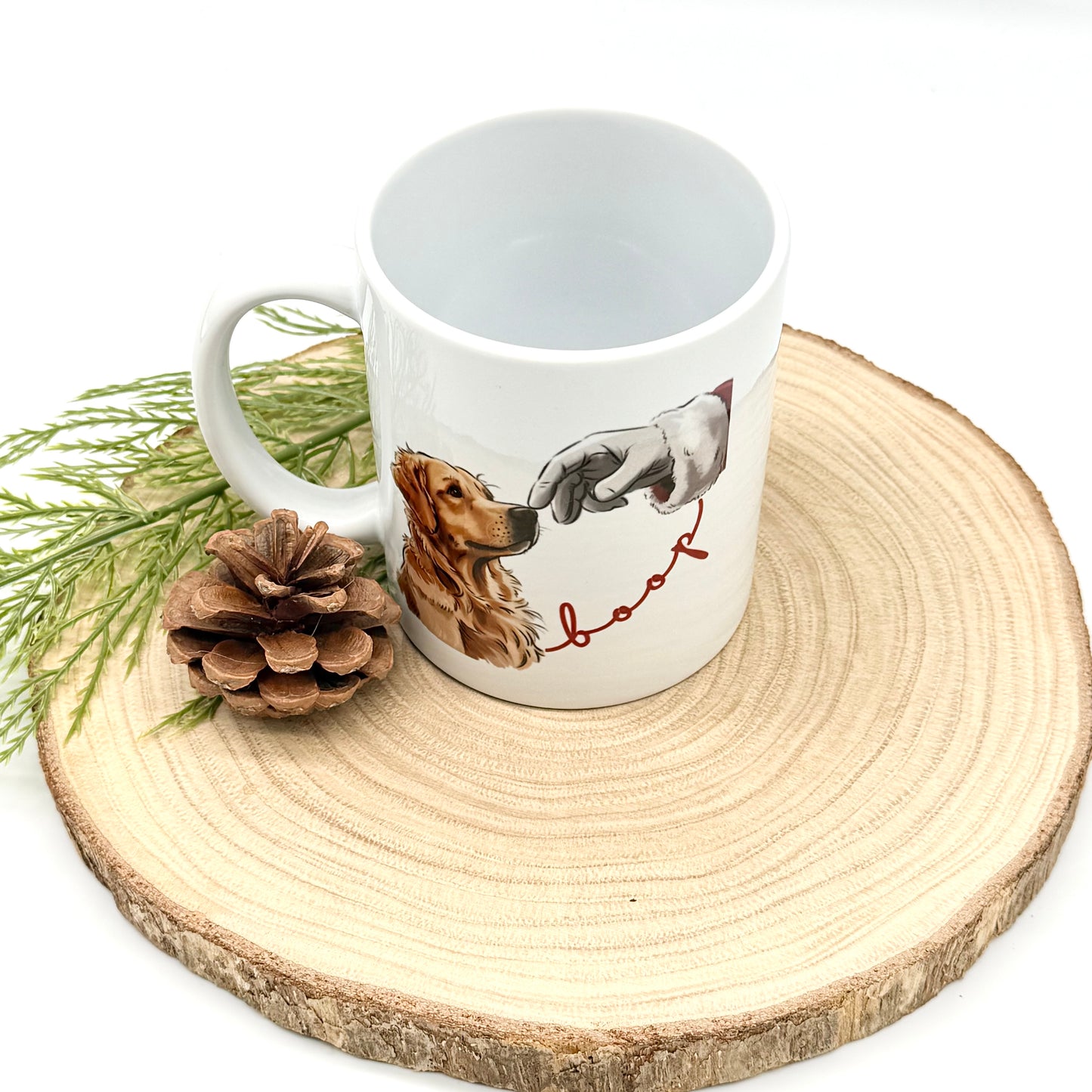 Boop Christmas Dog Mug - 12oz Ceramic Coffee Cup