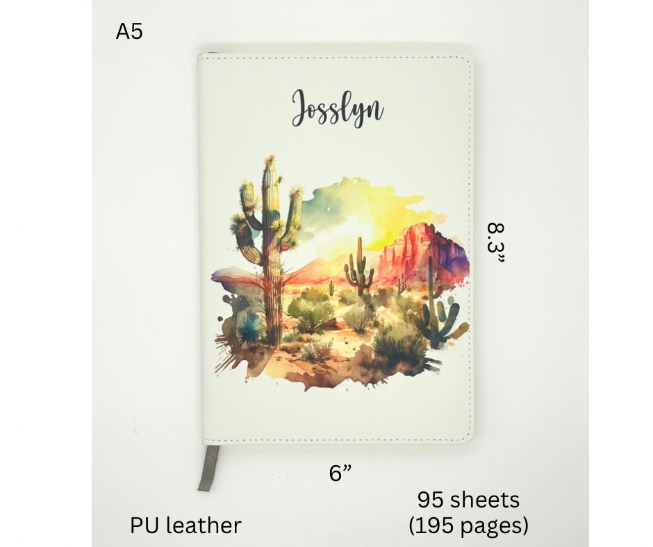 Personalized Desert Themed Journal