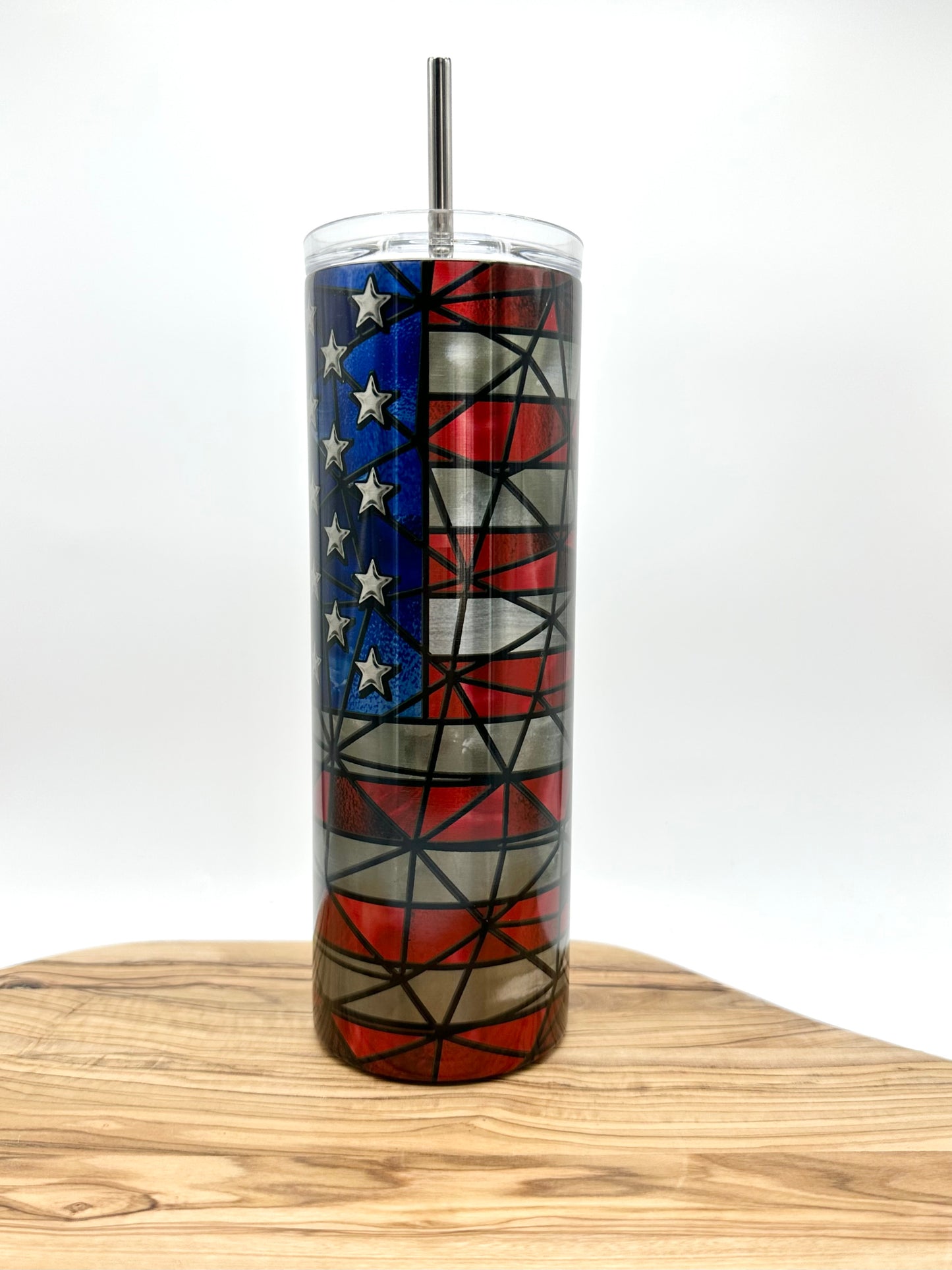 American Flag Stainless Steel Tumbler