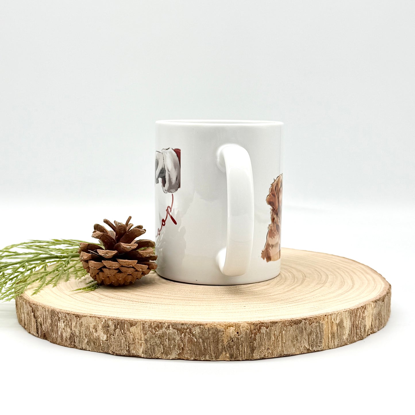 Boop Christmas Dog Mug - 12oz Ceramic Coffee Cup