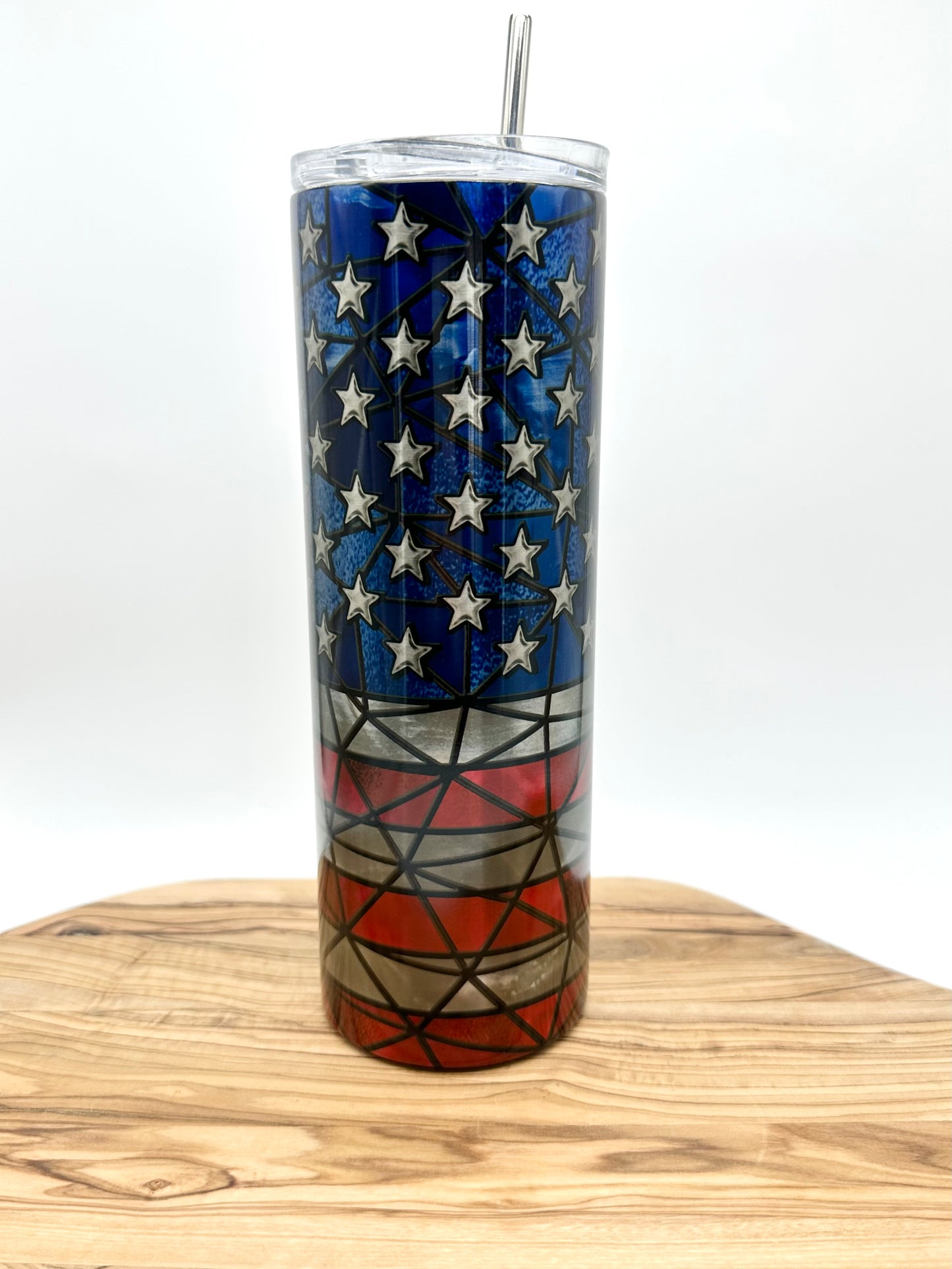 American Flag Stainless Steel Tumbler