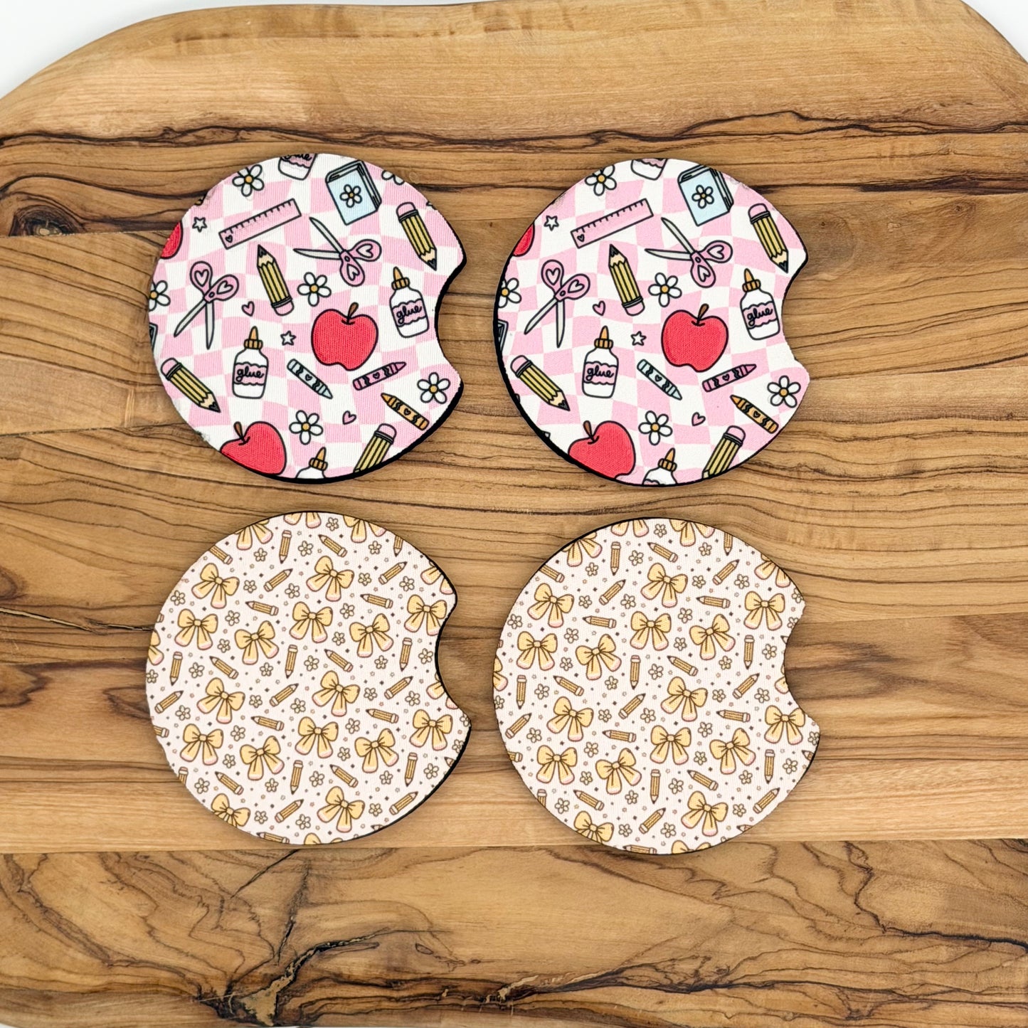 Teacher Themed Car Coasters