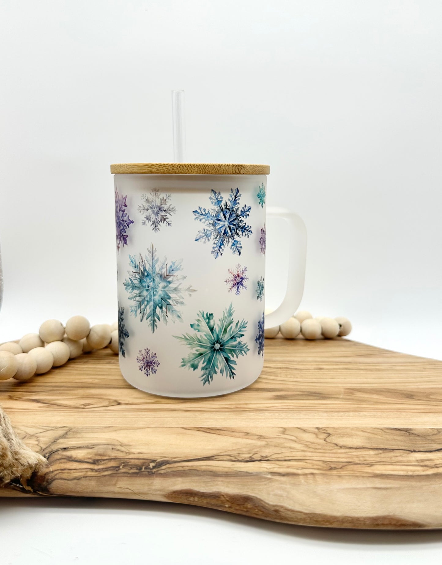 15oz Frosted Snowflake Mug