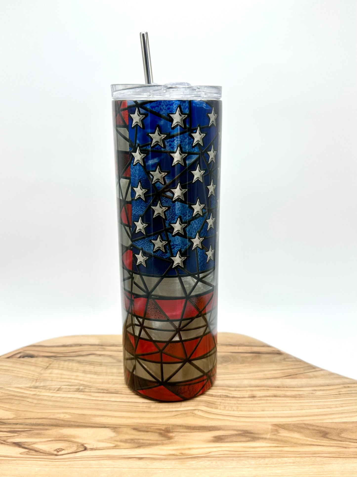 American Flag Stainless Steel Tumbler