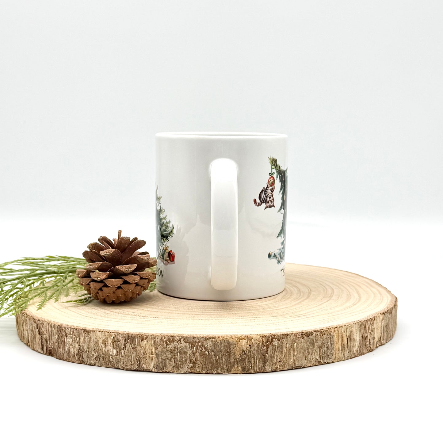 Funny Christmas Cat Mug - 12oz Ceramic Mug