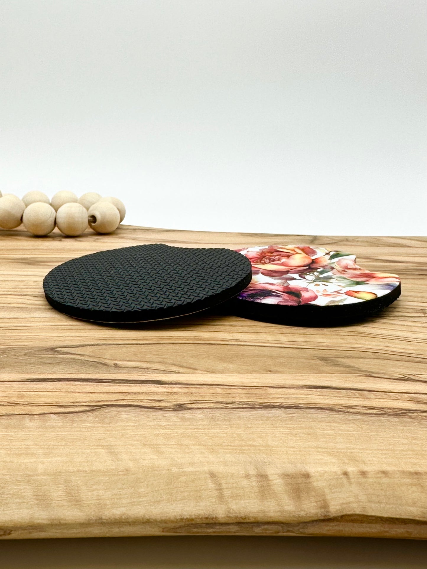 Floral Car Coasters