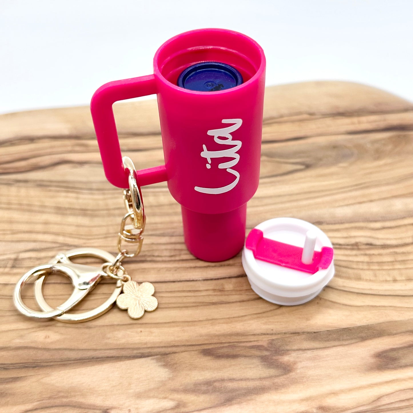 Mini Tumbler Keychain Lip Gloss Holder