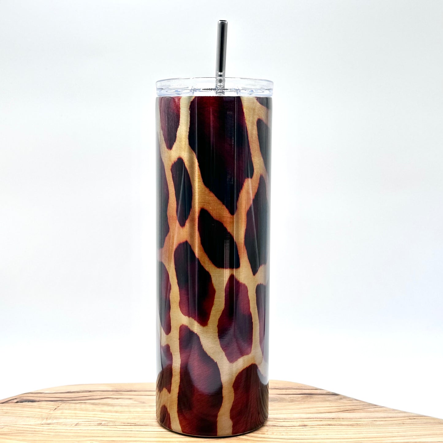 Insulated Stainless Steel Animal Print Tumbler