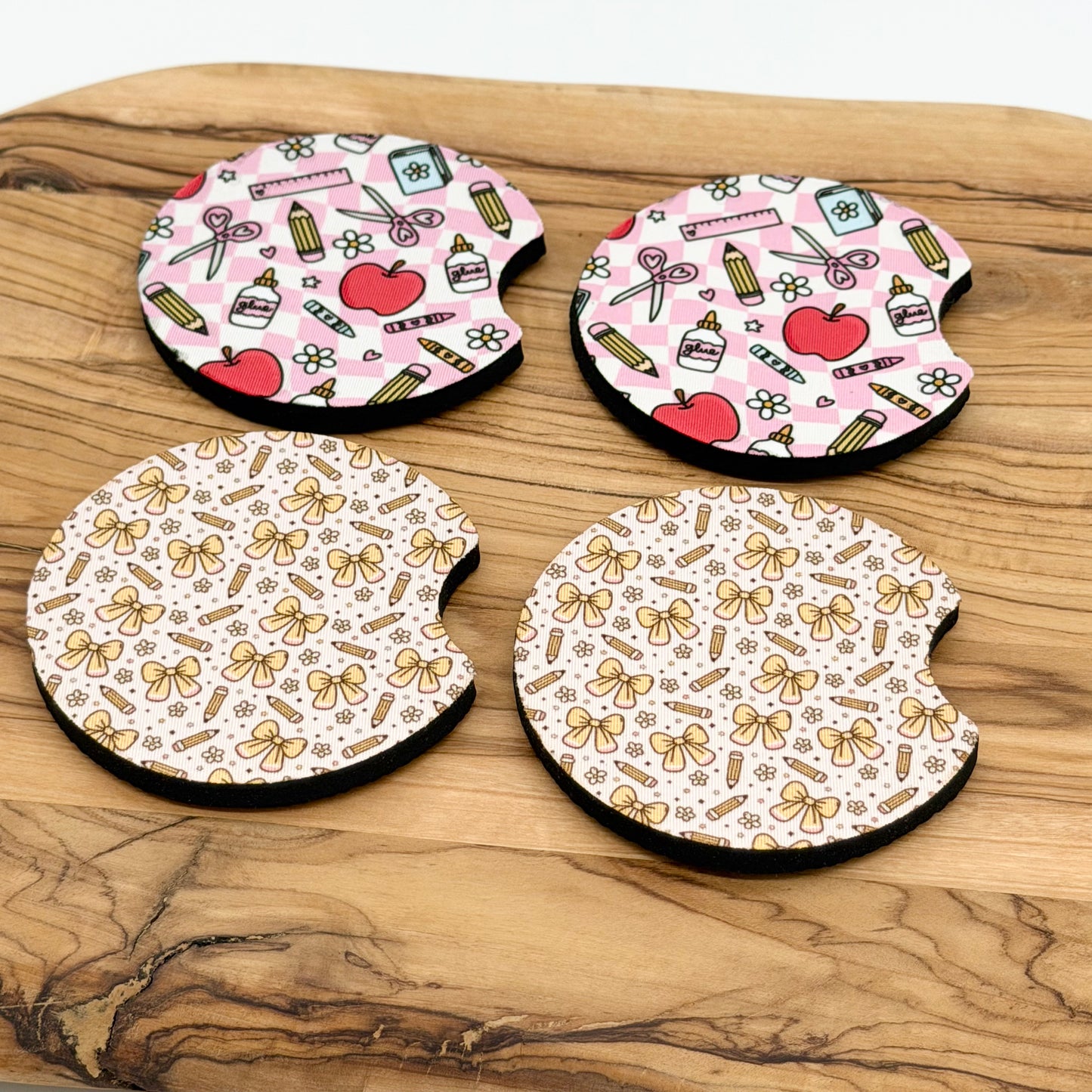 Teacher Themed Car Coasters