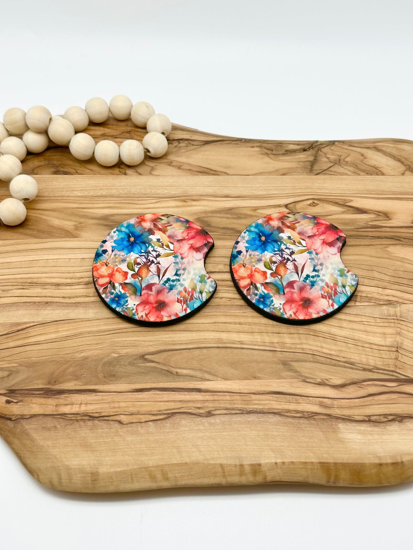 Floral Car Coasters