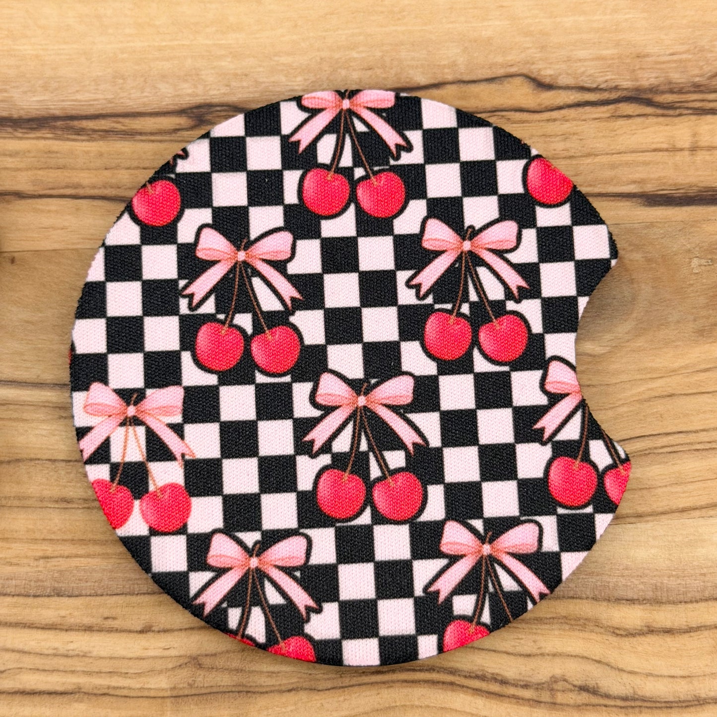 Cherry Car Coasters