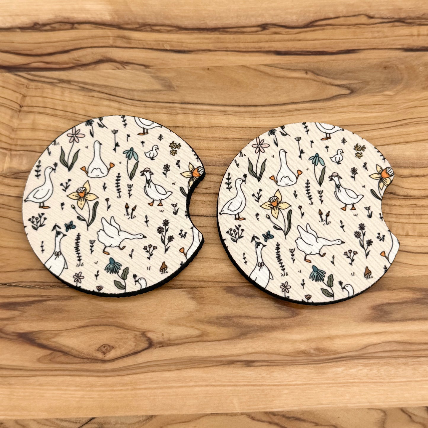 Cute Goose Car Coasters