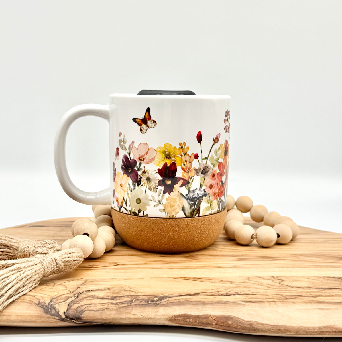 12oz Dandelion Meadow Cork Bottom Coffee Mug