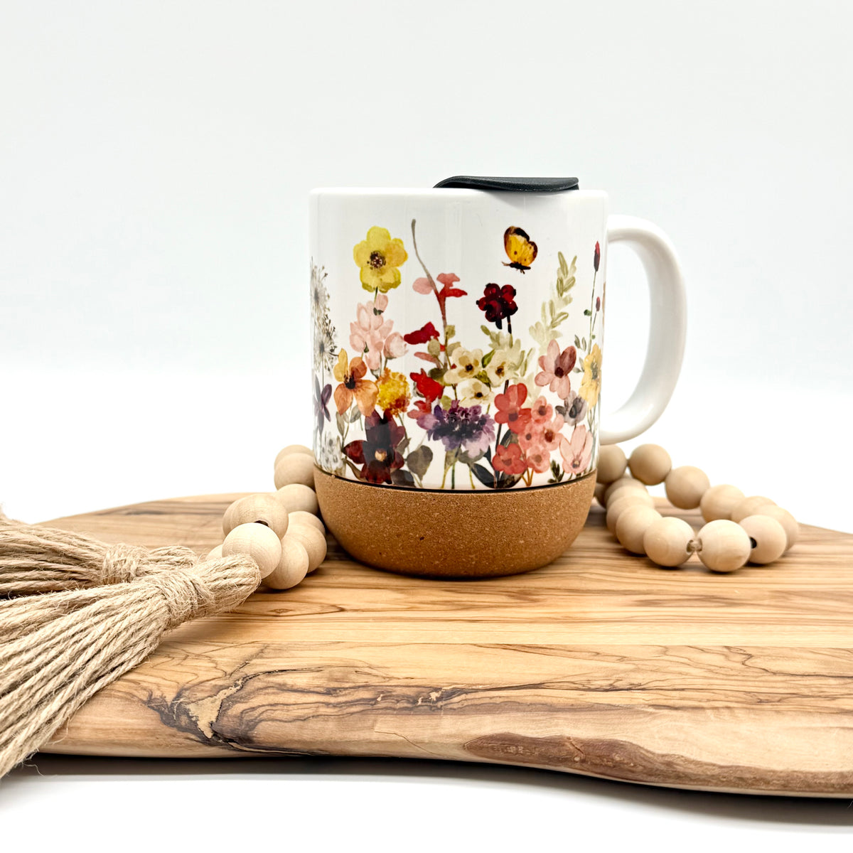 12oz Dandelion Meadow Cork Bottom Coffee Mug